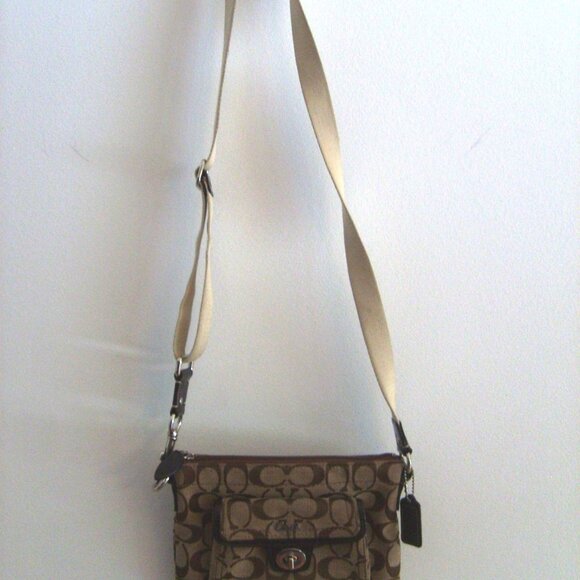 Coach Signature Shoulder Purse - Picture 2 of 7